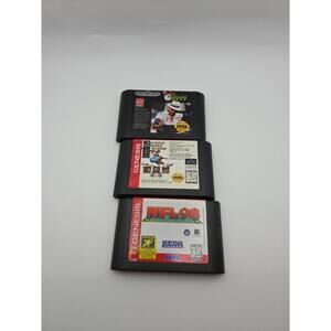 Sega Genesis 3 Game Sports Lot NFL 98 Golf & Olympic Games